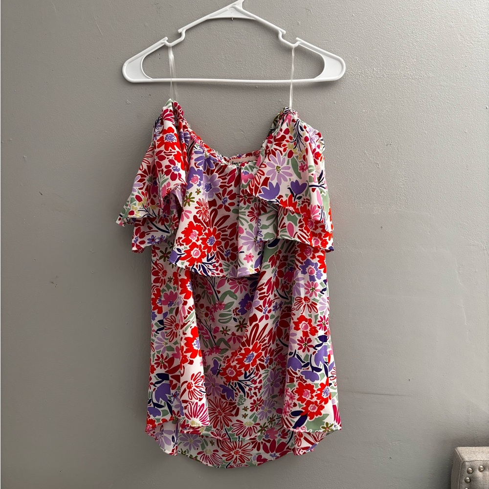 IMPRESSIONS BOUTIQUE Off The Shoulder Ruffle Blouse